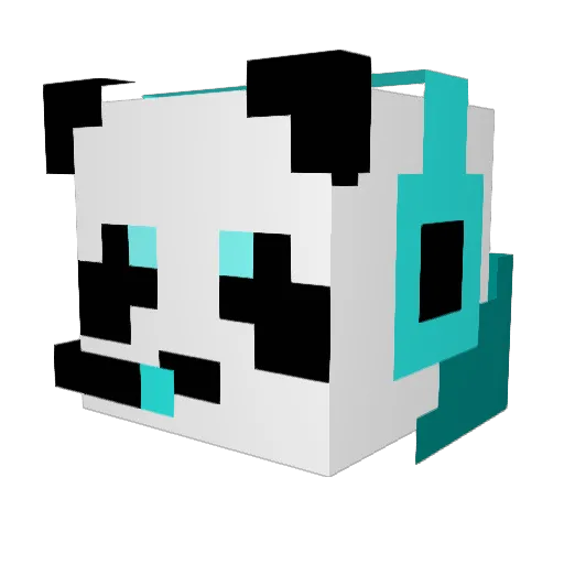 DIKERO24 Minecraft avatar head, 3D render