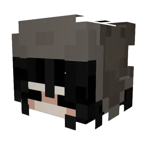 DIKI_DU Minecraft avatar head, 3D render