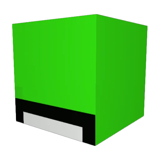 DILAPIDAT3 Minecraft avatar head, 3D render