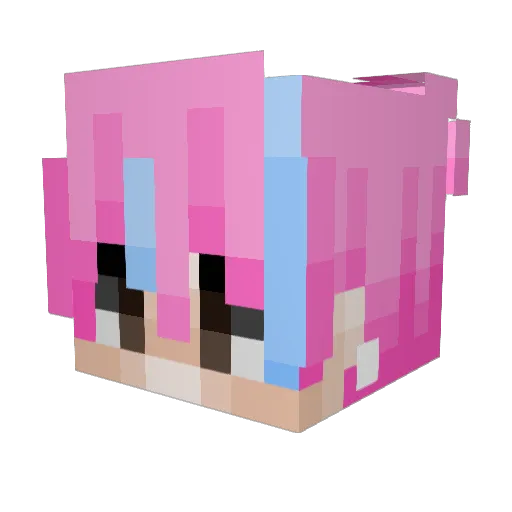 DILFTAGLIA Minecraft avatar head, 3D render