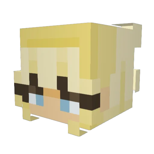DIMAFC Minecraft avatar head, 3D render