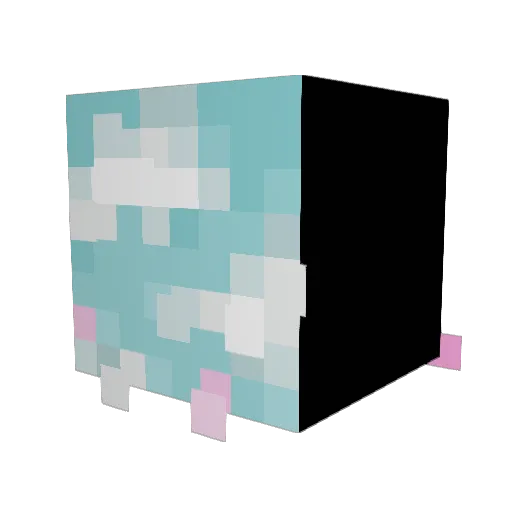 DIMZ041 Minecraft avatar head, 3D render