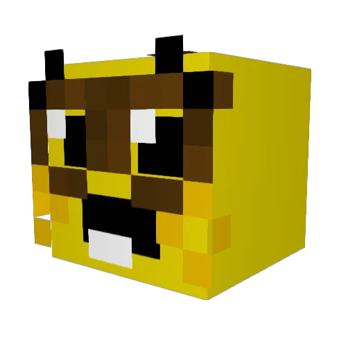 DINONERD67 Minecraft avatar head, 3D render