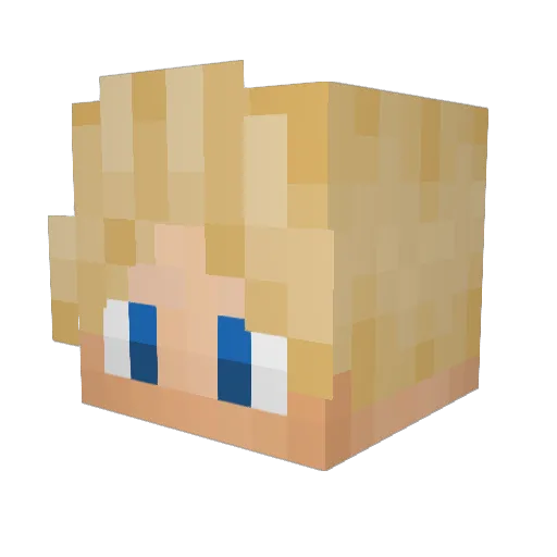 DINOSAUR2000O Minecraft avatar head, 3D render