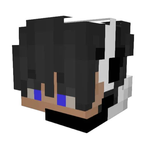 DINO_3418 Minecraft avatar head, 3D render