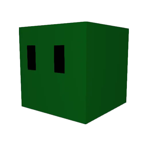 DINO_778 Minecraft avatar head, 3D render