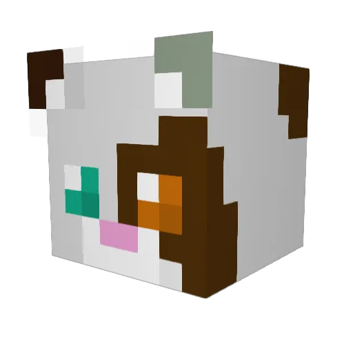DIOGOX2 Minecraft avatar head, 3D render