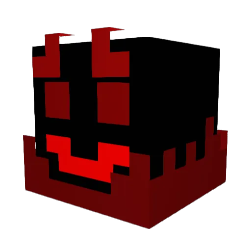 DIO_Brown Minecraft avatar head, 3D render