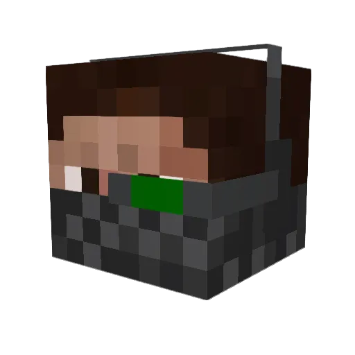 DIO_SVK Minecraft avatar head, 3D render