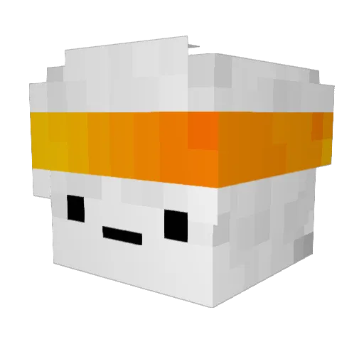 DIR3X Minecraft avatar head, 3D render