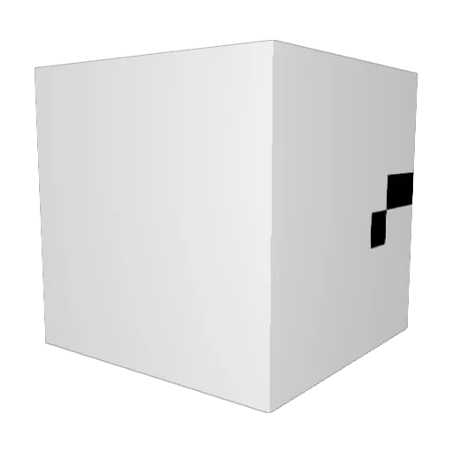 DISCO9999 Minecraft avatar head, 3D render