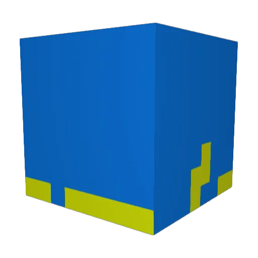 DIVER513 Minecraft avatar head, 3D render