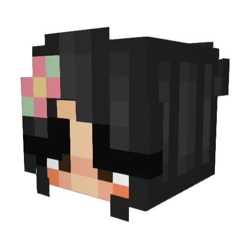 DIVINECOWGURL Minecraft avatar head, 3D render