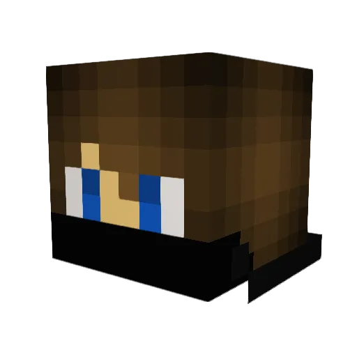 DIVIT_RDX Minecraft avatar head, 3D render