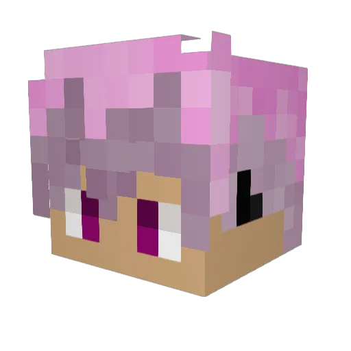DIYEOX_STT Minecraft avatar head, 3D render
