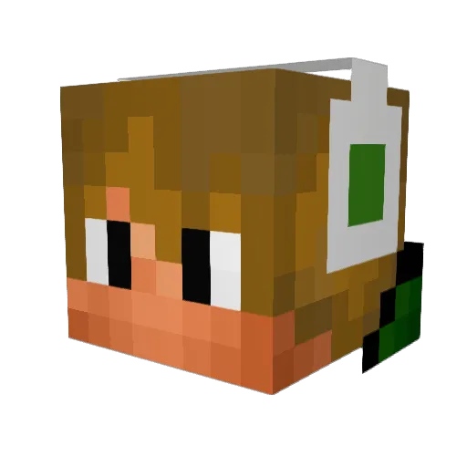 DIamond_Kidz Minecraft avatar head, 3D render