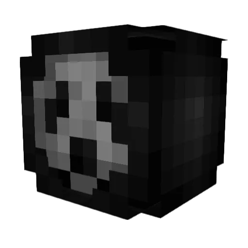 DJ0s Minecraft avatar head, 3D render