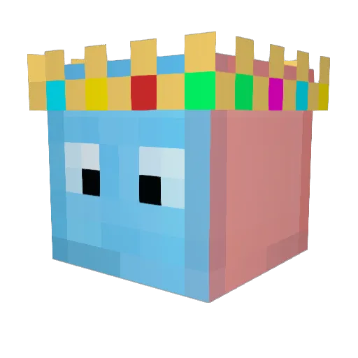 DJ102007 Minecraft avatar head, 3D render