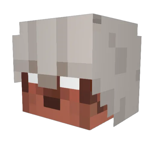 DJ156 Minecraft avatar head, 3D render