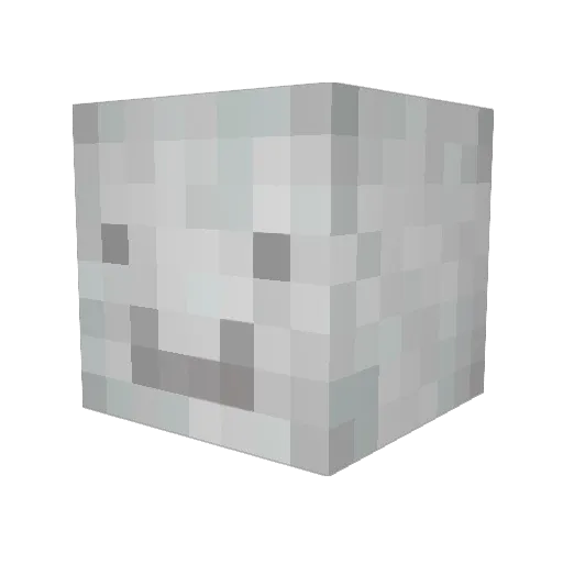 DJ1801 Minecraft avatar head, 3D render
