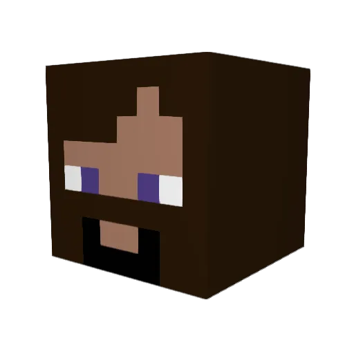 DJ3050 Minecraft avatar head, 3D render