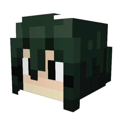 DJ900910 Minecraft avatar head, 3D render