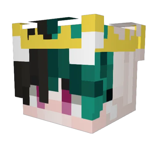 DJAEWFUL Minecraft avatar head, 3D render