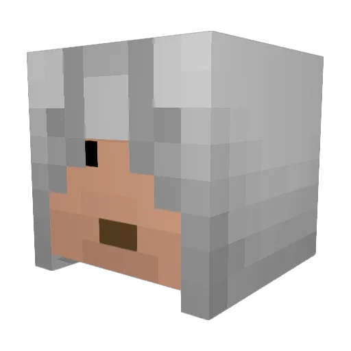 DJASSASSINO Minecraft avatar head, 3D render