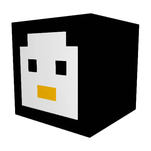 DJBBOM Minecraft avatar head, 3D render