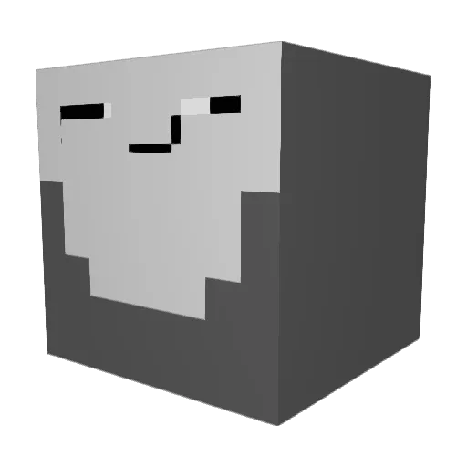 DJCYT Minecraft avatar head, 3D render
