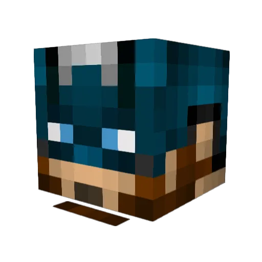 DJCats718 Minecraft avatar head, 3D render