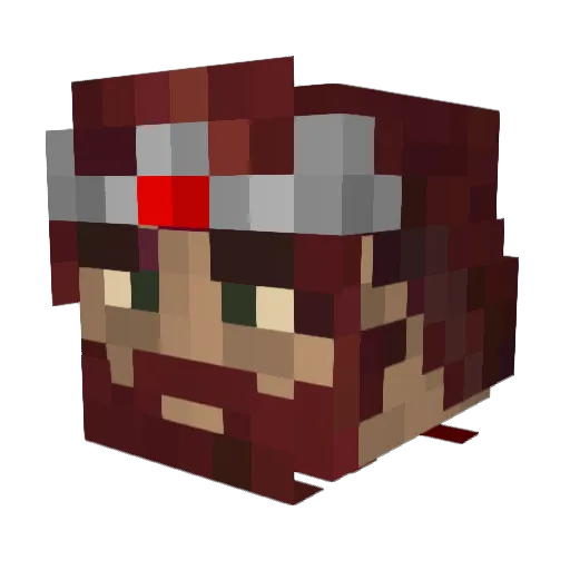 DJD0bby Minecraft avatar head, 3D render