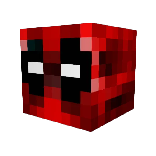 DJDCBRRS Minecraft avatar head, 3D render