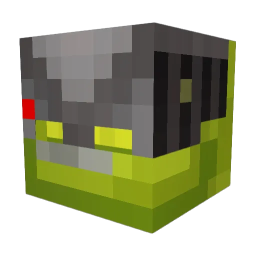 DJDaveCrafter Minecraft avatar head, 3D render