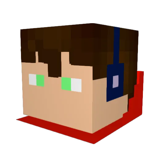 DJDiamondz02 Minecraft avatar head, 3D render