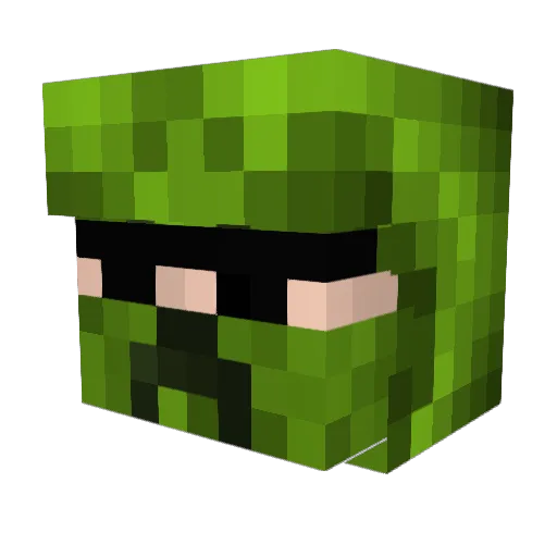 DJEG3000 Minecraft avatar head, 3D render