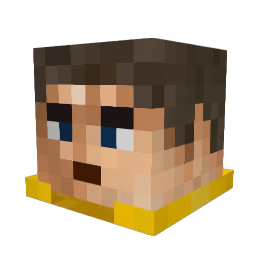 DJFirespitter Minecraft avatar head, 3D render