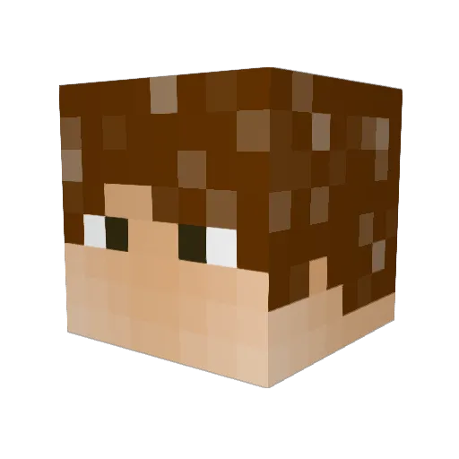 DJFunkyFunTime Minecraft avatar head, 3D render