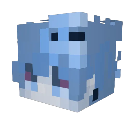 DJGamer_DaBaby Minecraft avatar head, 3D render