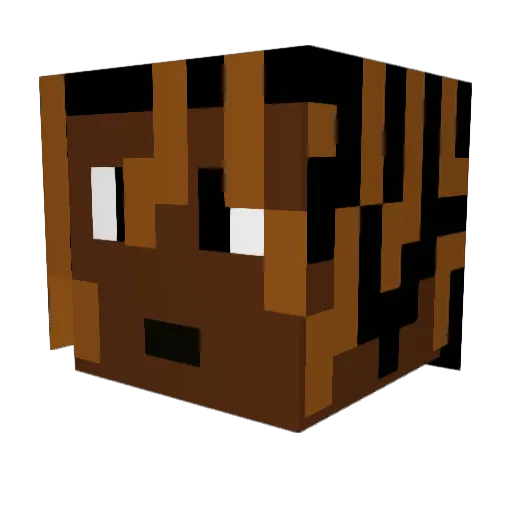 DJH42 Minecraft avatar head, 3D render