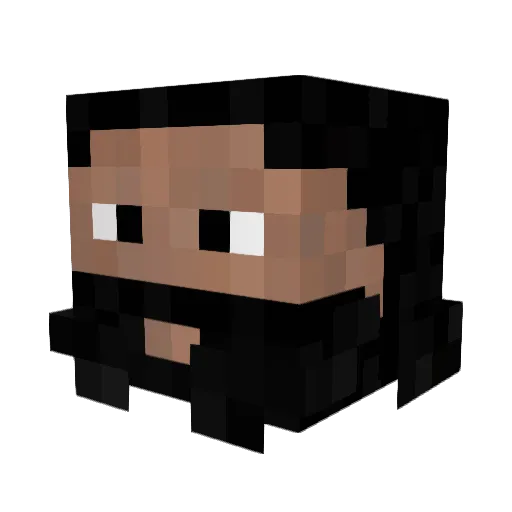 DJHONYHORSEBEATS Minecraft avatar head, 3D render
