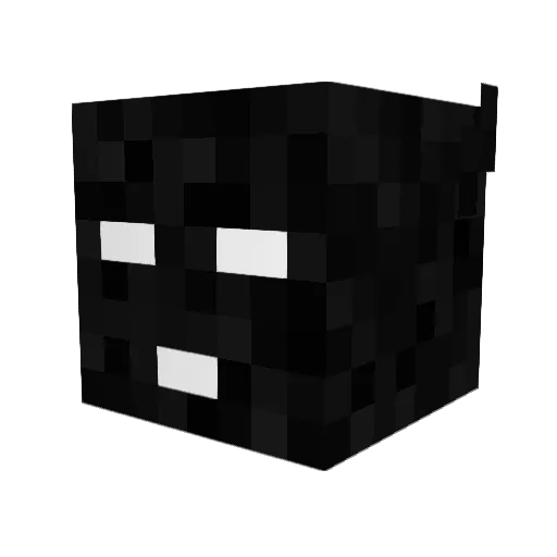 DJHorse Minecraft avatar head, 3D render