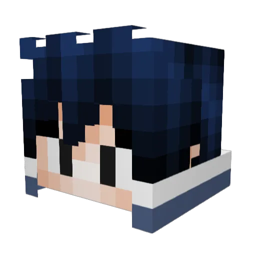 DJImpossible Minecraft avatar head, 3D render