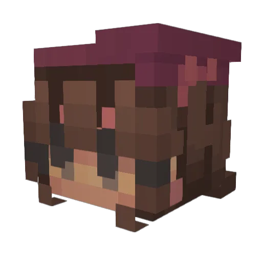 DJJazzyLay Minecraft avatar head, 3D render