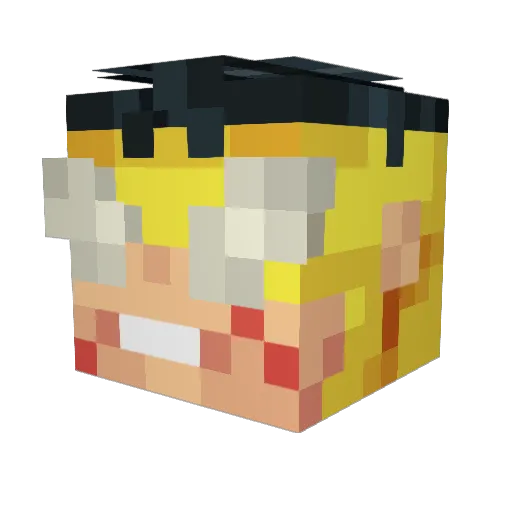DJKHALID____ Minecraft avatar head, 3D render
