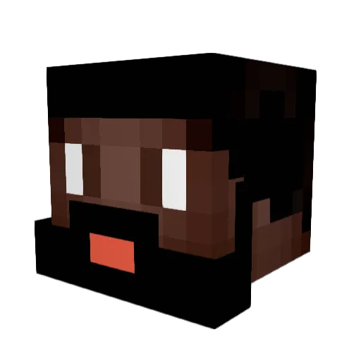 DJKevdog Minecraft avatar head, 3D render