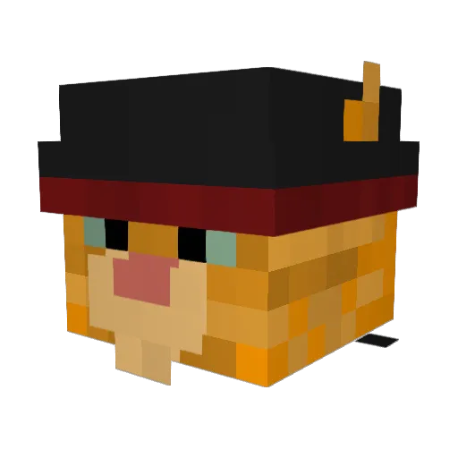 DJLC94 Minecraft avatar head, 3D render