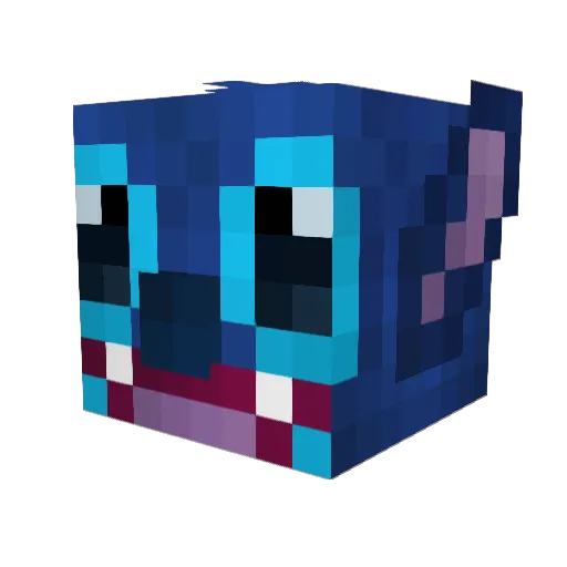 DJMBCOOL Minecraft avatar head, 3D render