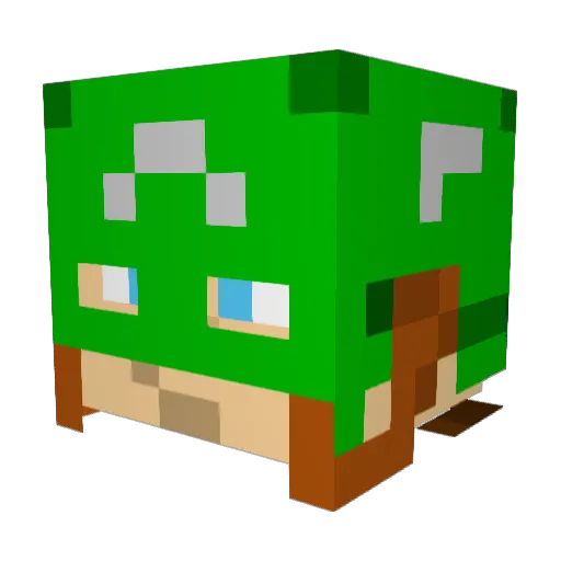 DJMK2222 Minecraft avatar head, 3D render