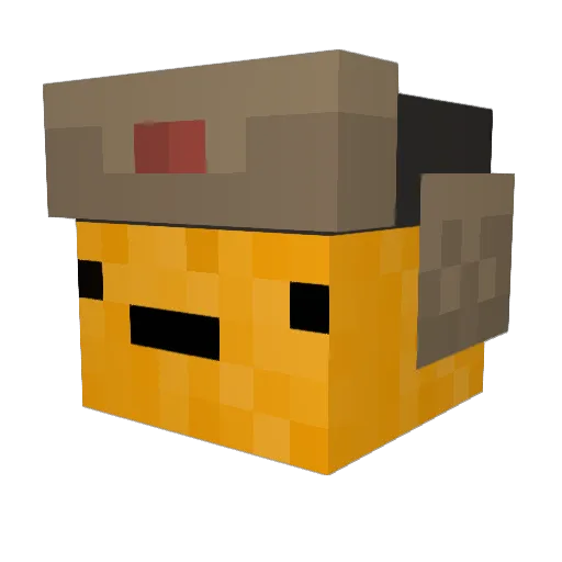 DJMKINGS Minecraft avatar head, 3D render